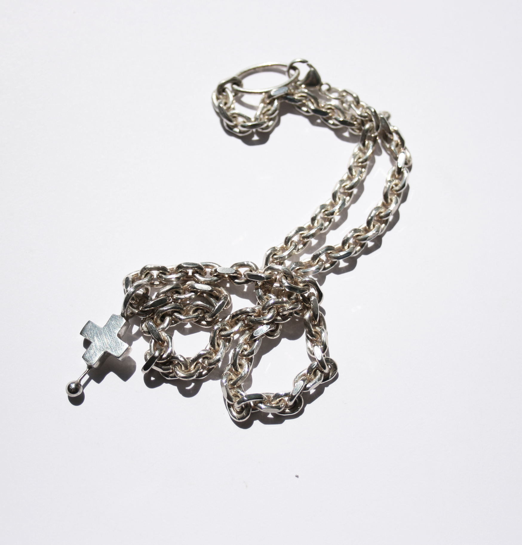 Cross curb necklace - Filia Rex