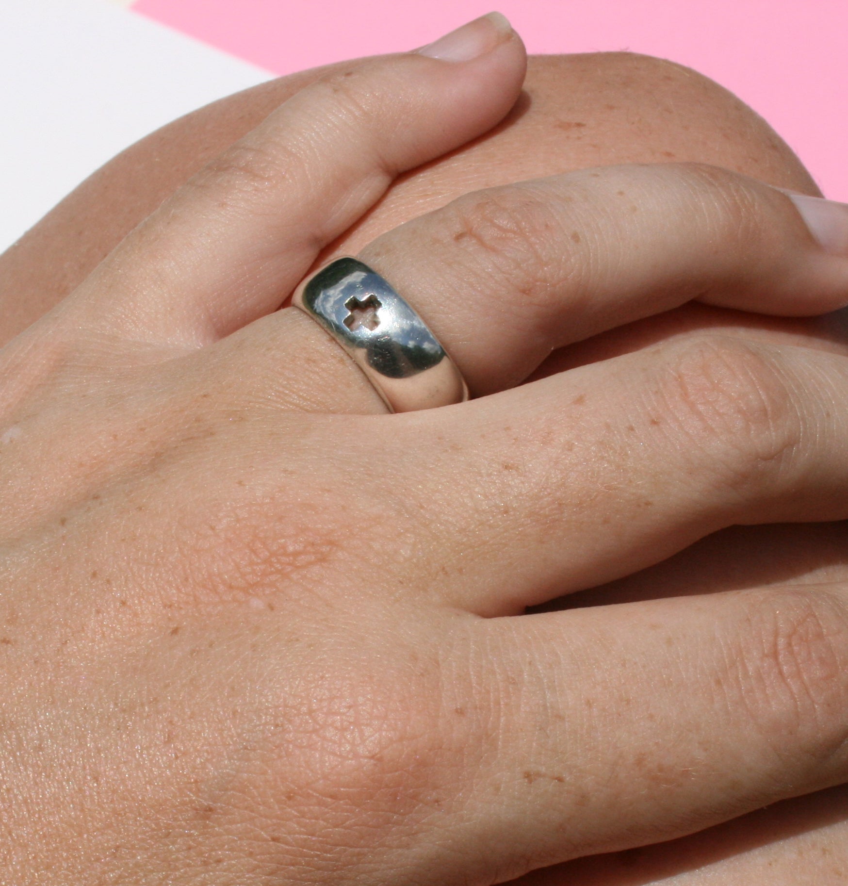 Cross unisex ring - Filia Rex