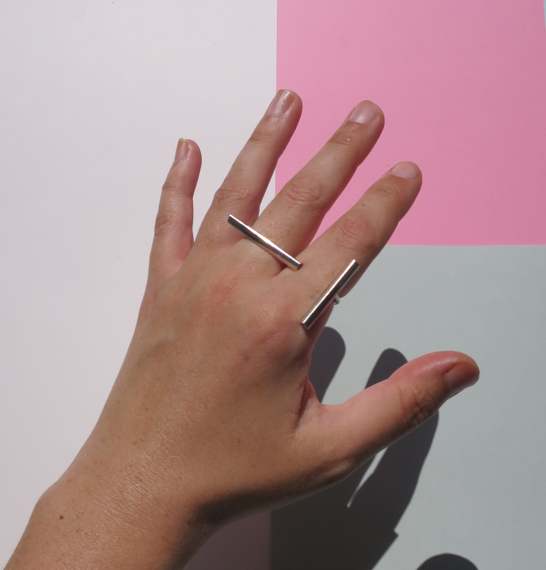 Minimalist double bar ring - Filia Rex