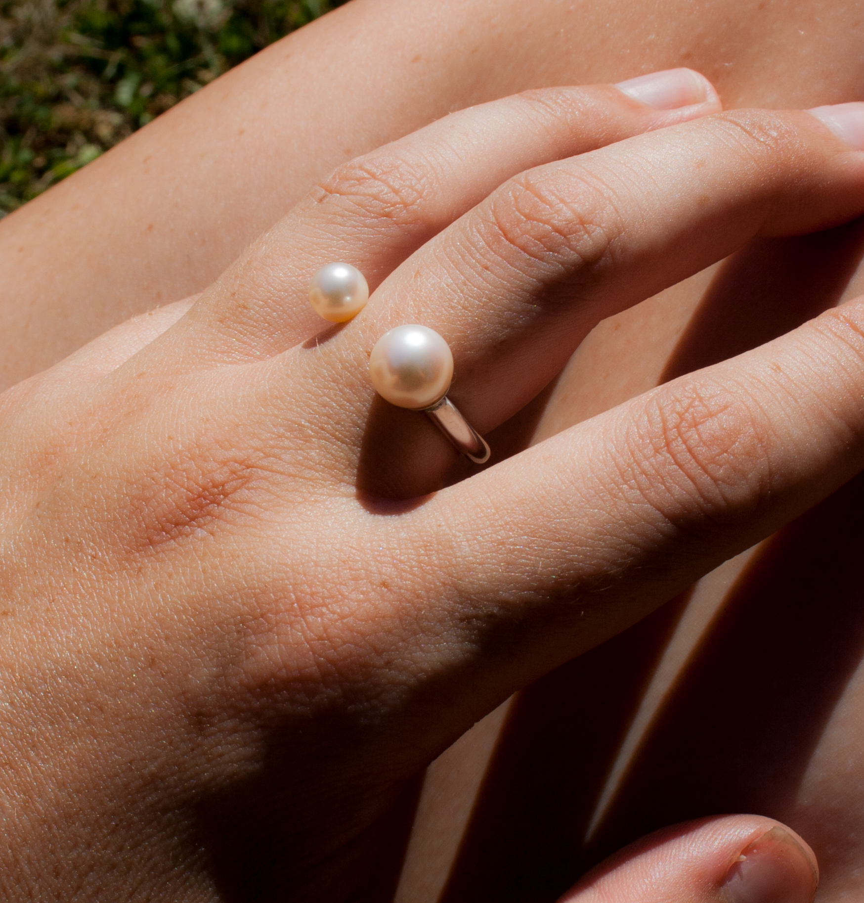 Double pearl ring - Filia Rex