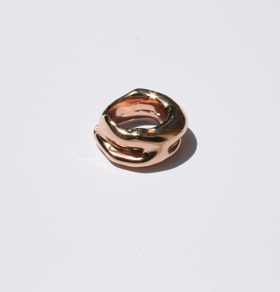 Mauna Loa rose gold ring