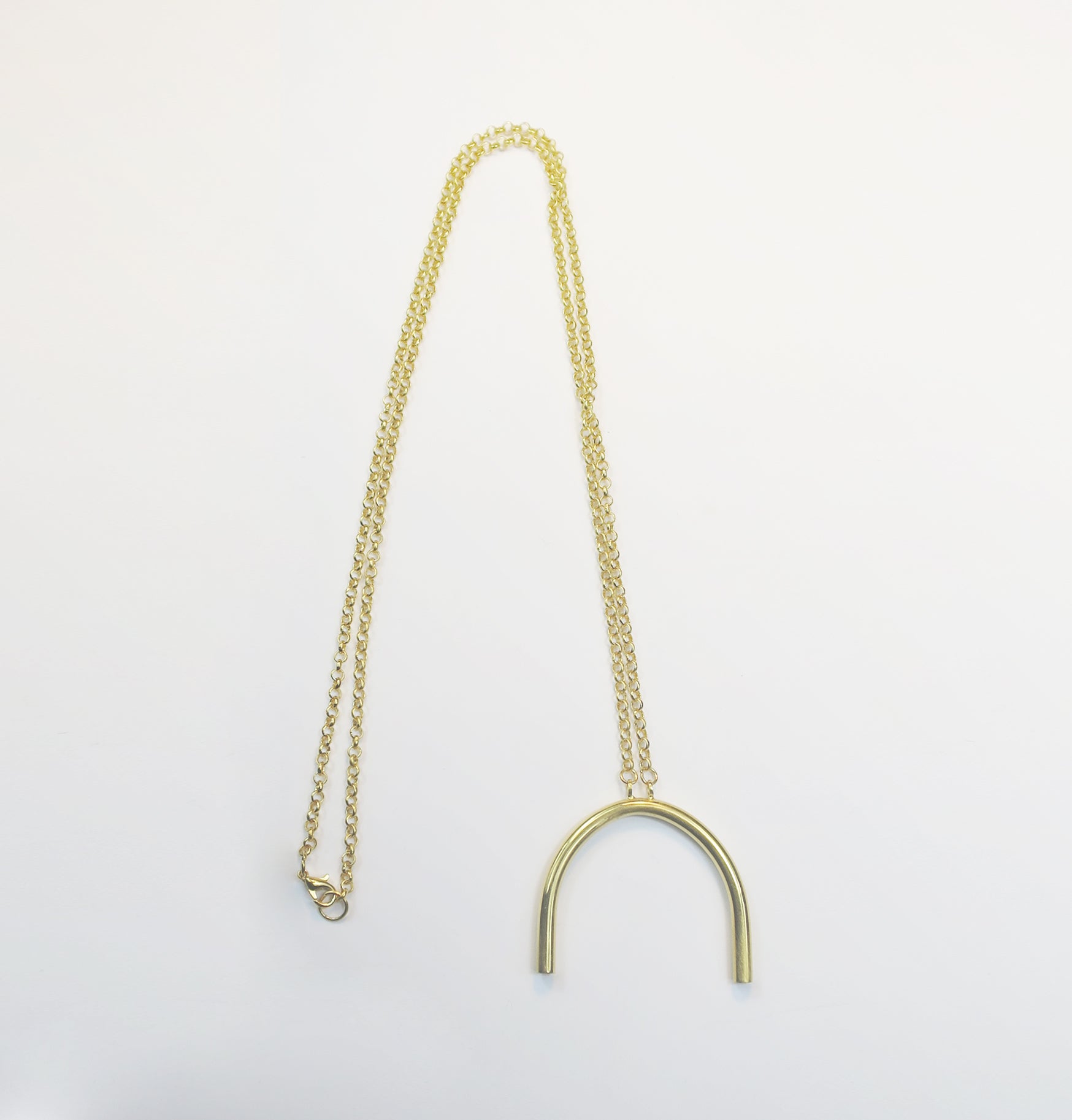 Curved Pipe long necklace - Filia Rex