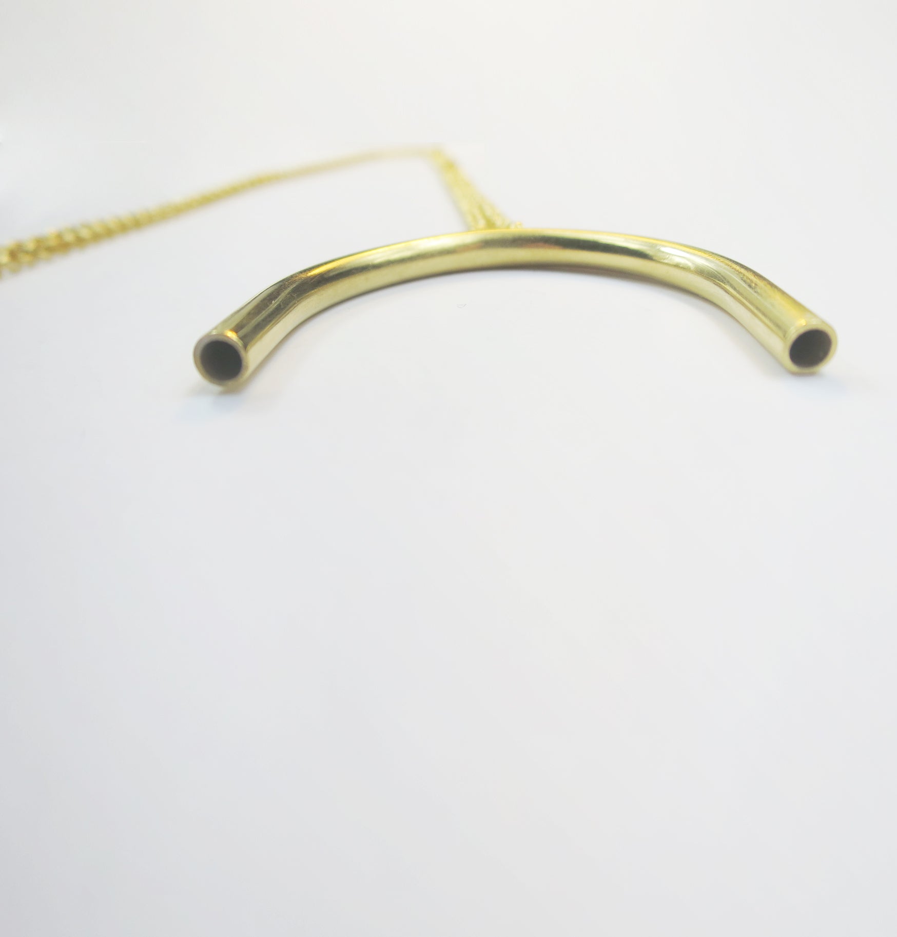 Curved Pipe long necklace - Filia Rex