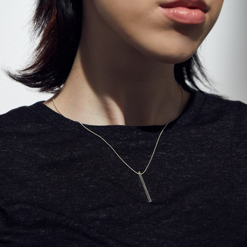 Triangle lavalier necklace