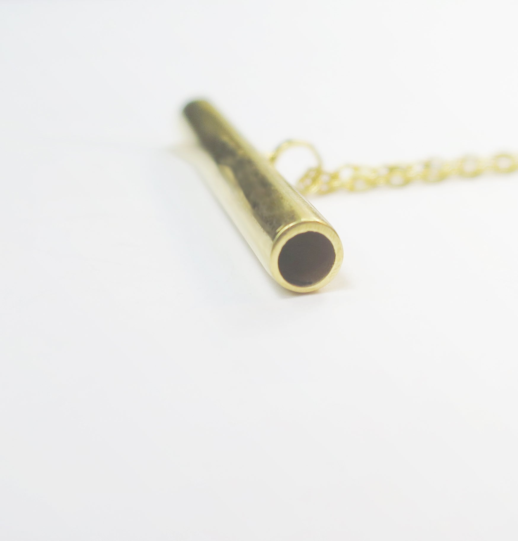 Pipe gold necklace - Filia Rex